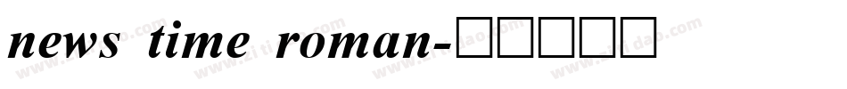 news time roman字体转换